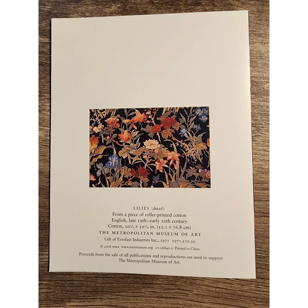 Metropolitan Museum of Art Floral Note Cards Set Manet Chen Chun Lilies 16ct